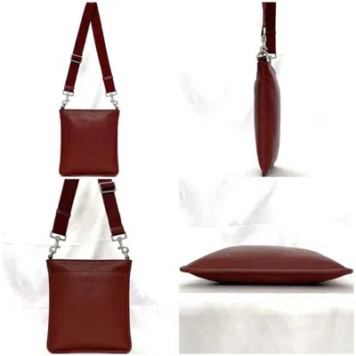 Pre-owned Loewe Red Color Leather Shoulder Bag ()