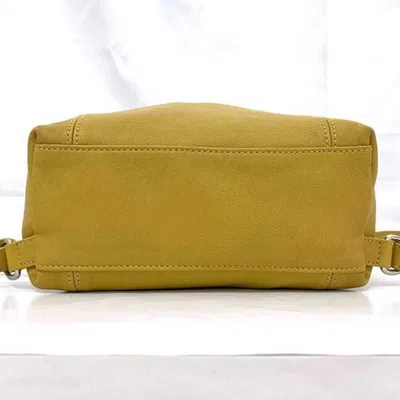 Pre-owned Longchamp Yellow Leather Backpack ()