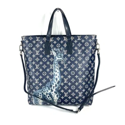 Pre-owned Louis Vuitton Ancre Galle Monogram Navy Monogram Shoulder Bag Tote Bag ()
