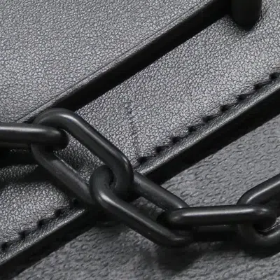 Pre-owned Louis Vuitton Black Coated Canvas Clutch Bag Handbag ()