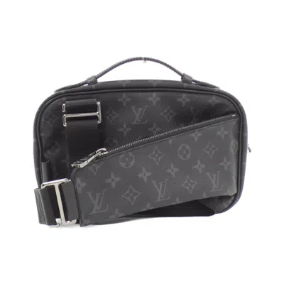 Pre-owned Louis Vuitton Black Coated Canvas Shoulder Bag ()