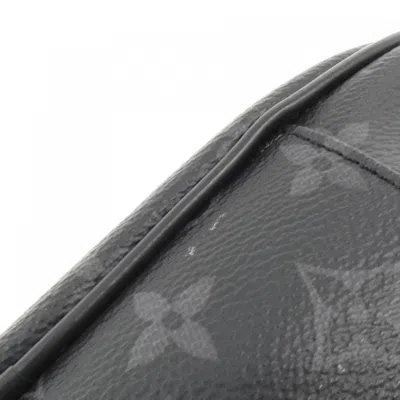 Pre-owned Louis Vuitton Black Coated Canvas Shoulder Bag ()