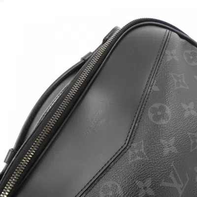 Pre-owned Louis Vuitton Black Coated Canvas Shoulder Bag ()