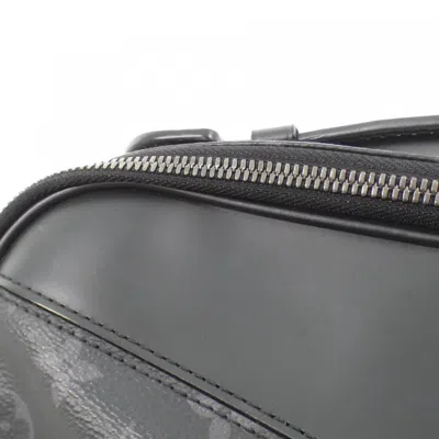 Pre-owned Louis Vuitton Black Coated Canvas Shoulder Bag ()