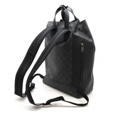 Pre-owned Louis Vuitton Black Gray Monogram Eclipse Leather Backpack ()