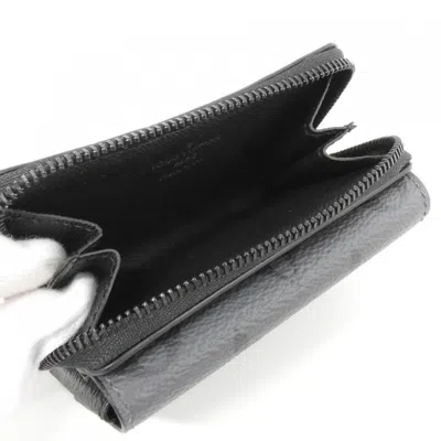 Pre-owned Louis Vuitton Black Gris Coated Canvas Coin Purse/coin Case () In Multi