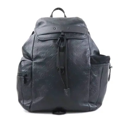 Pre-owned Louis Vuitton Black Monogram Shadow Backpack ()