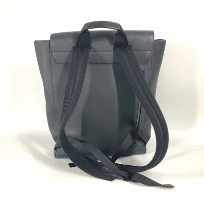 Pre-owned Louis Vuitton Black Noir Leather Backpack Handbag ()