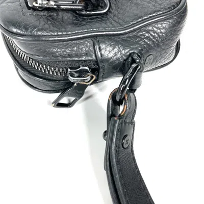 Pre-owned Louis Vuitton Black Noir Leather Clutch Bag Pouch ()