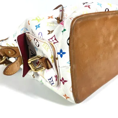 Pre-owned Louis Vuitton Blanc Multi-color White Monogram Multicolore Shoulder Bag ()