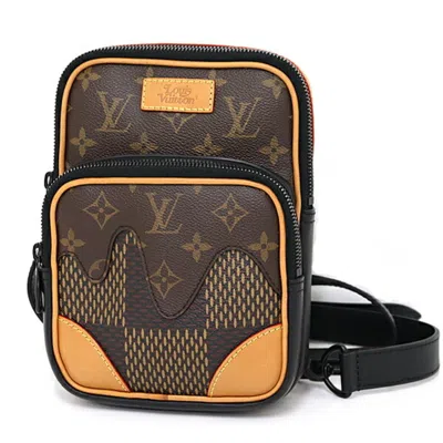 Pre-owned Louis Vuitton Brown Canvas Leather Shoulder Bag ()