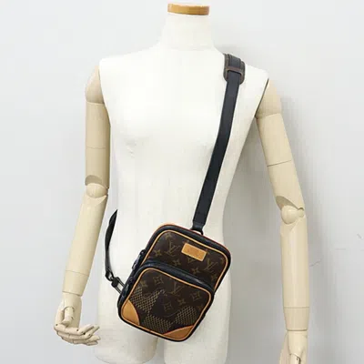 Pre-owned Louis Vuitton Brown Canvas Leather Shoulder Bag ()