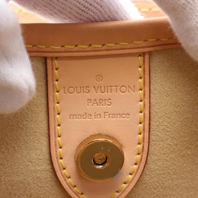 Pre-owned Louis Vuitton Brown Coated Canvas Leather Shoulder Bag ()