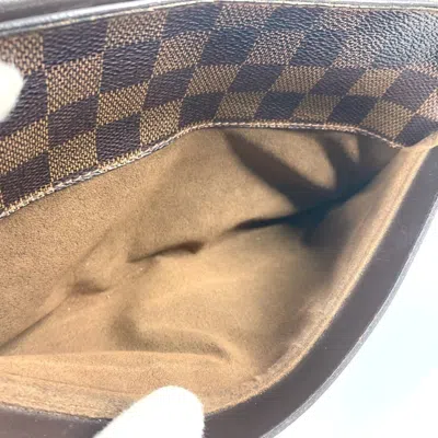 Pre-owned Louis Vuitton Brown Damier Canvas Ebene Galle Damier Canvas Clutch Bag Pouch ()
