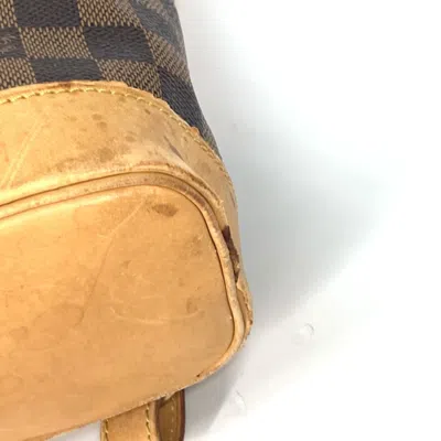 Pre-owned Louis Vuitton Brown Ebene Damier Canvas Backpack ()