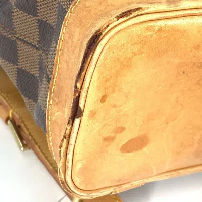 Pre-owned Louis Vuitton Brown Ebene Damier Canvas Backpack ()