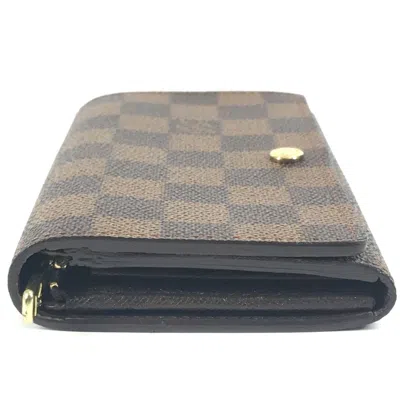 Pre-owned Louis Vuitton Brown Ebene Damier Canvas Wallet (bi-fold) ()