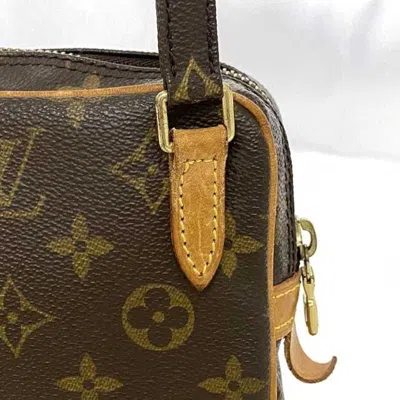 Pre-owned Louis Vuitton Brown Monogram Leather Pochette Shoulder Bag ()