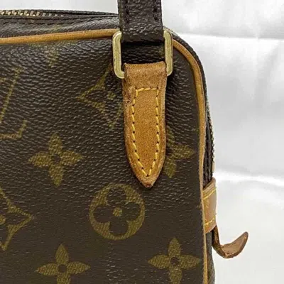 Pre-owned Louis Vuitton Brown Monogram Leather Pochette Shoulder Bag ()