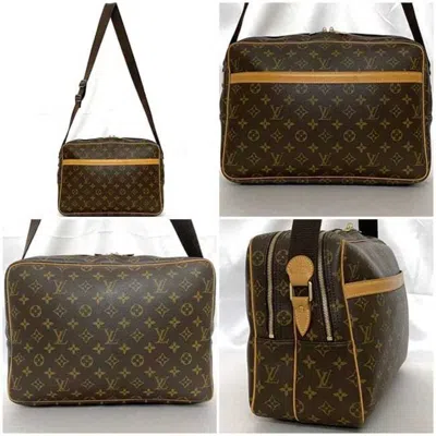 Pre-owned Louis Vuitton Brown Monogram Leather Shoulder Bag ()
