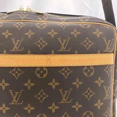 Pre-owned Louis Vuitton Brown Monogram Leather Shoulder Bag ()