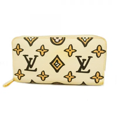 Pre-owned Louis Vuitton Cream Long Wallet (bi-fold) ()
