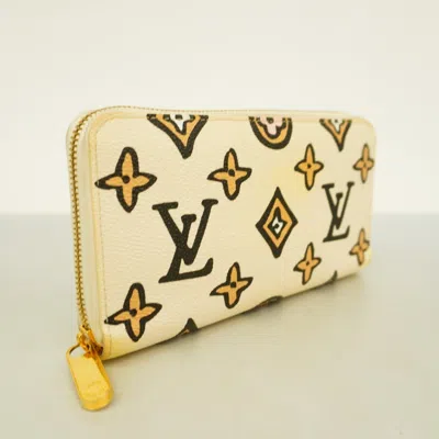 Pre-owned Louis Vuitton Cream Long Wallet (bi-fold) ()