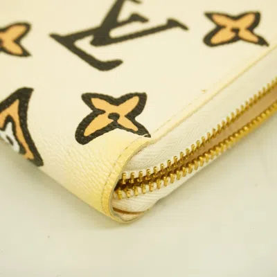 Pre-owned Louis Vuitton Cream Long Wallet (bi-fold) ()