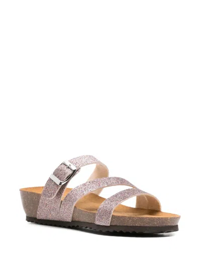 Geox New Sthellae Glittered Buckle Sandals In Pink