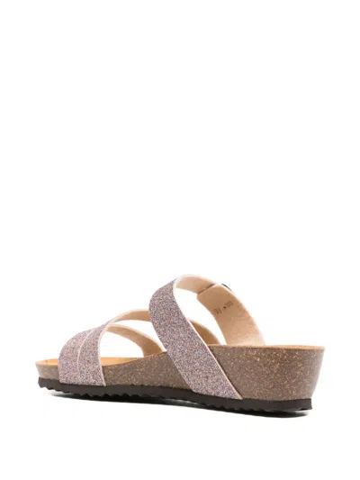 Geox New Sthellae Glittered Buckle Sandals In Pink