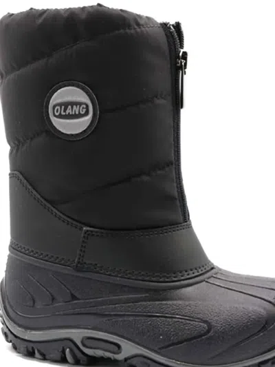 Olang Bmx Quilted Zip-front Snow Boots In Black