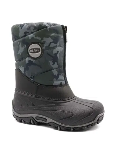 Olang Bmx Camouflage Zip-up Snow Boots In Multi