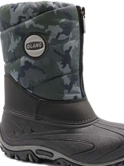 Olang Bmx Camouflage Zip-up Snow Boots In Multi