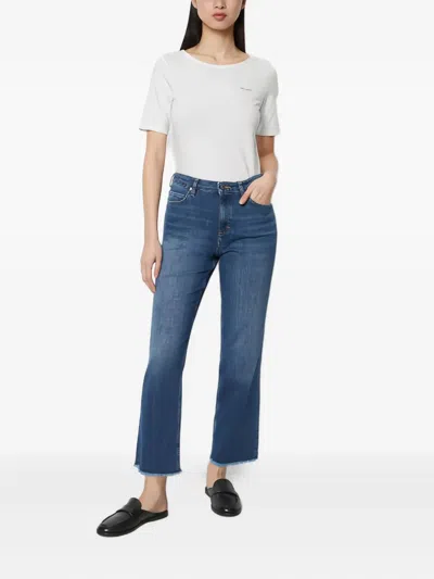 Marc O'polo Short-sleeve Crew-neck T-shirt In White