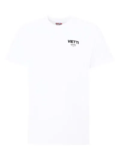 Vietti Merchandise X Lake Maggiore Swan-print Cotton T-shirt In White