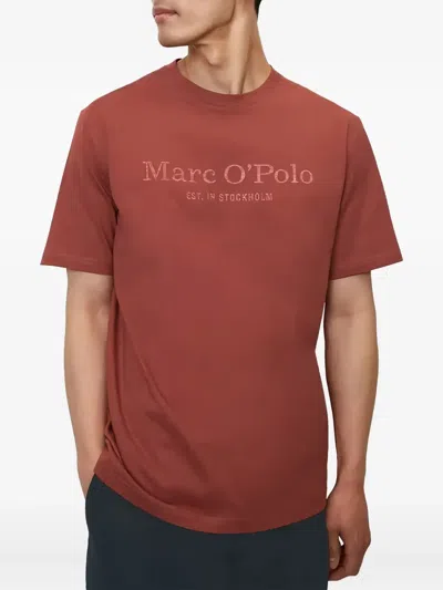 Marc O'polo Logo-print T-shirt In Brown