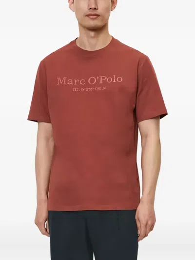 Marc O'polo Logo-print T-shirt In Brown