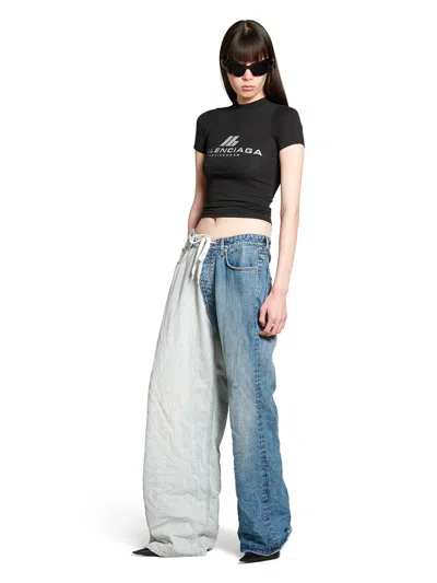 Balenciaga Close-fitting Activewear T-shirt Clothing In Black
