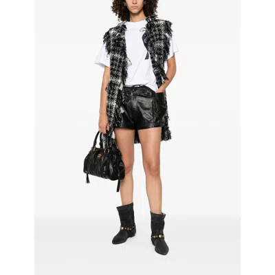 Charlott Black  White Jackets In Black