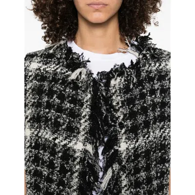Charlott Black  White Jackets In Black