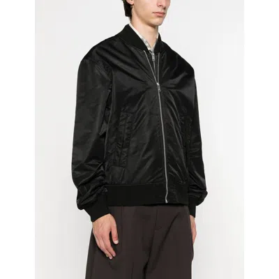 Axel Arigato Pen Layered Bomber Jacket In Black Polyamide In Black