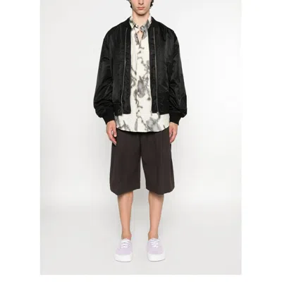Axel Arigato Pen Layered Bomber Jacket In Black Polyamide In Black
