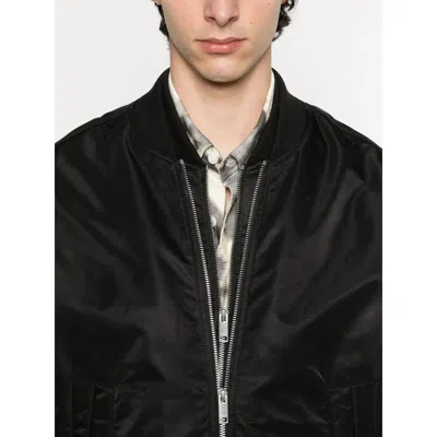 Axel Arigato Pen Layered Bomber Jacket In Black Polyamide In Black