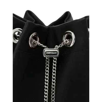 Jimmy Choo Bucket Bag With Chain Handle And Tassel Detail