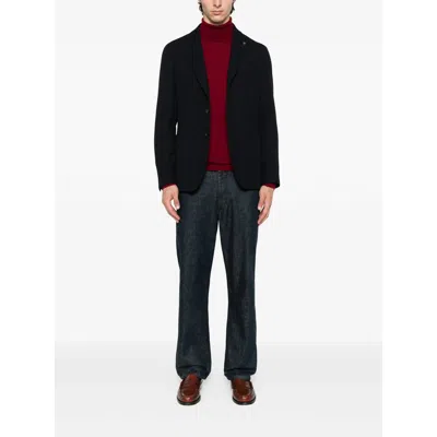 Tagliatore Single-breasted Virgin Wool Blazer In Black