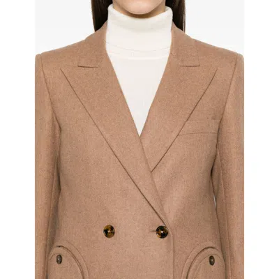 Blazé Milano Cholita Double-breasted Blazer In Brown