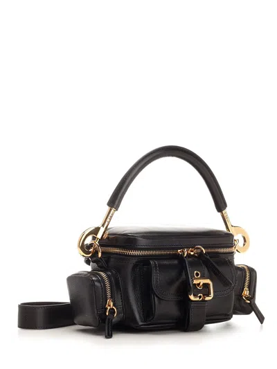 Chloé Chloe Women Petrol Blue Leather Camera Bag Handbag