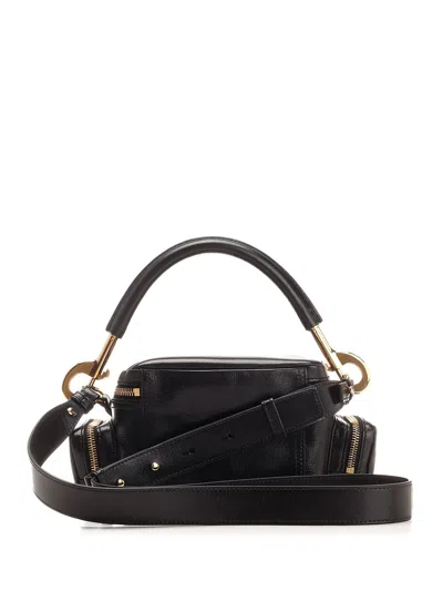 Chloé Chloe Women Petrol Blue Leather Camera Bag Handbag