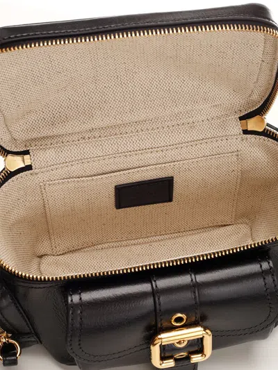 Chloé Chloe Women Petrol Blue Leather Camera Bag Handbag