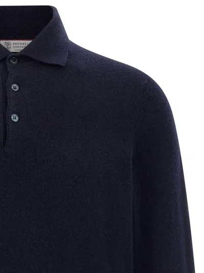 Brunello Cucinelli Cashmere Polo Sweater